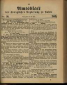 Amtsblatt der K&ouml;niglichen Regierung zu Posen. 1889.07.23 Nro.30
