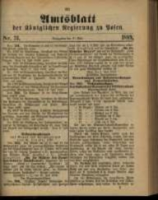 Amtsblatt der K&ouml;niglichen Regierung zu Posen. 1889.07.30 Nro.31