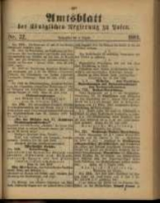 Amtsblatt der K&ouml;niglichen Regierung zu Posen. 1889.08.06 Nro.32