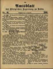 Amtsblatt der K&ouml;niglichen Regierung zu Posen. 1889.11.12 Nro.46