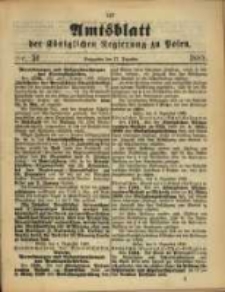 Amtsblatt der K&ouml;niglichen Regierung zu Posen. 1889.12.17 Nro.51