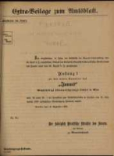 Extra-Beilage zum Amtsblatt
