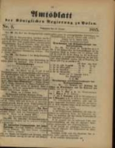 Amtsblatt der Königlichen Regierung zu Posen. 1885.01.13 Nro.2