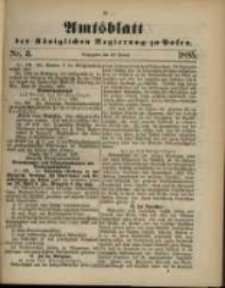Amtsblatt der Königlichen Regierung zu Posen. 1885.01.20 Nro.3