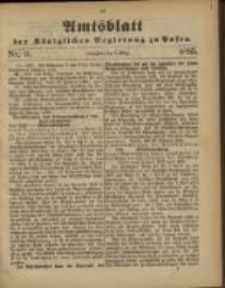 Amtsblatt der K&ouml;niglichen Regierung zu Posen. 1885.03.03 Nro.9