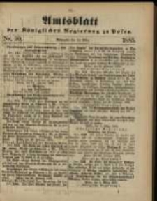 Amtsblatt der K&ouml;niglichen Regierung zu Posen. 1885.03.10 Nro.10
