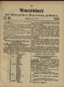 Amtsblatt der Königlichen Regierung zu Posen. 1885.05.12 Nro.19