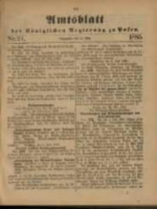 Amtsblatt der Königlichen Regierung zu Posen. 1885.06.16 Nro.24