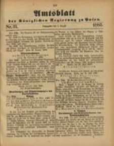 Amtsblatt der Königlichen Regierung zu Posen. 1885.08.04 Nro.31
