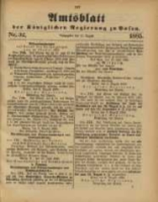 Amtsblatt der Königlichen Regierung zu Posen. 1885.08.11 Nro.32