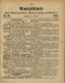 Amtsblatt der K&ouml;niglichen Regierung zu Posen. 1885.09.01 Nro.35