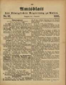 Amtsblatt der Königlichen Regierung zu Posen. 1885.09.01 Nro.35