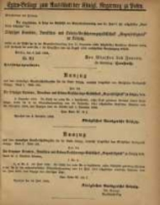 Extra=Beilage zum Amtsblatt der K&ouml;nigl. Regierung zu Posen