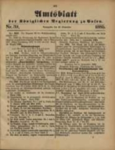 Amtsblatt der K&ouml;niglichen Regierung zu Posen. 1885.09.29 Nro.39