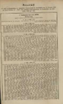 Verzeichniss &hellip; vom 16. September1885 &hellip; am 1. April 1886 &hellip;