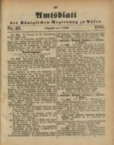 Amtsblatt der Königlichen Regierung zu Posen. 1885.10.06 Nro.40