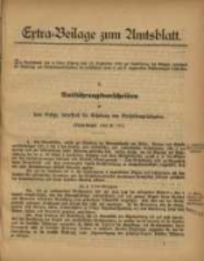 Extra=Beilage zum Amtsblatt