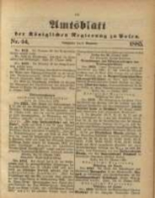 Amtsblatt der Königlichen Regierung zu Posen. 1885.11.03 Nro.44