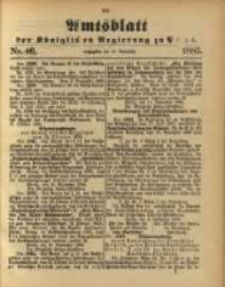 Amtsblatt der K&ouml;niglichen Regierung zu Posen. 1885.11.17 Nro.46