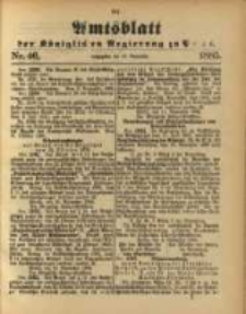 Amtsblatt der Königlichen Regierung zu Posen. 1885.11.17 Nro.46