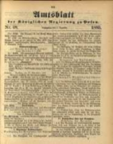 Amtsblatt der K&ouml;niglichen Regierung zu Posen. 1885.12.01 Nro.48