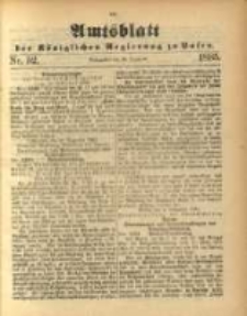 Amtsblatt der K&ouml;niglichen Regierung zu Posen. 1885.12.29 Nro.52
