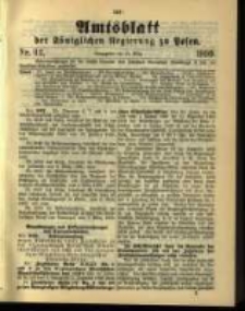 Amtsblatt der K&ouml;niglichen Regierung zu Posen. 1899.03.21 Nro.12