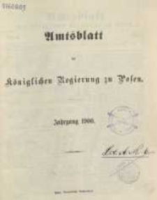 Amtsblatt der K&ouml;niglichen Regierung zu Posen. 1900.01.02 Nro.1