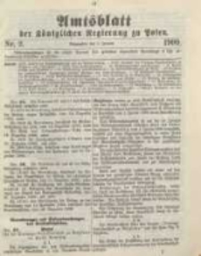 Amtsblatt der K&ouml;niglichen Regierung zu Posen. 1900.01.09 Nro.2