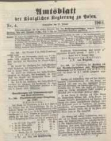 Amtsblatt der K&ouml;niglichen Regierung zu Posen. 1900.01.23 Nro.4