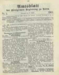 Amtsblatt der K&ouml;niglichen Regierung zu Posen. 1900.01.30 Nro.5