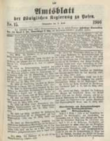 Amtsblatt der K&ouml;niglichen Regierung zu Posen. 1900.04.10 Nro.15