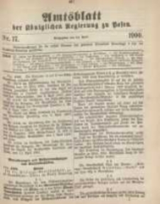 Amtsblatt der K&ouml;niglichen Regierung zu Posen. 1900.04.24 Nro.17