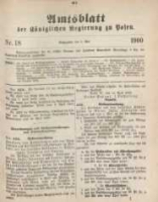 Amtsblatt der Königlichen Regierung zu Posen. 1900.05.01 Nro.18