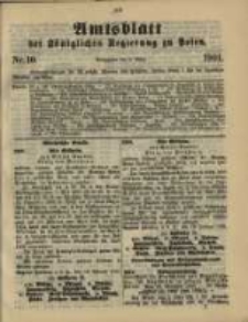 Amtsblatt der K&ouml;niglichen Regierung zu Posen. 1901.03.05 Nro.10