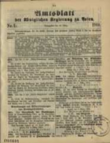 Amtsblatt der K&ouml;niglichen Regierung zu Posen. 1901.03.12 Nro.11