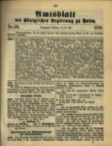 Amtsblatt der Königlichen Regierung zu Posen. 1901.05.14 Nro.20