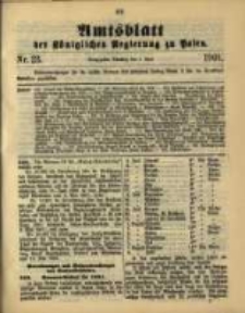 Amtsblatt der K&ouml;niglichen Regierung zu Posen. 1901.06.04 Nro.23
