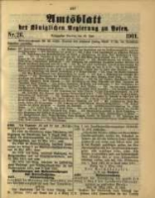 Amtsblatt der Königlichen Regierung zu Posen. 1901.06.25 Nro.26