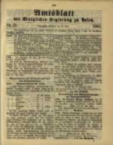 Amtsblatt der K&ouml;niglichen Regierung zu Posen. 1901.07.30 Nro.31