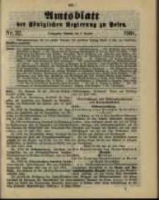 Amtsblatt der K&ouml;niglichen Regierung zu Posen. 1901.08.06 Nro.32