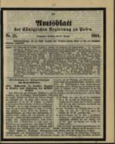 Amtsblatt der Königlichen Regierung zu Posen. 1901.08.27 Nro.35