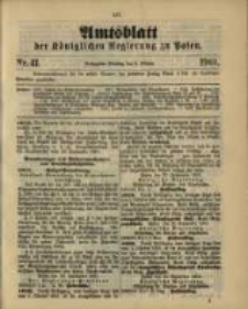 Amtsblatt der Königlichen Regierung zu Posen. 1901.10.08 Nro.41