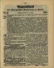 Amtsblatt der Königlichen Regierung zu Posen. 1901.10.15 Nro.42