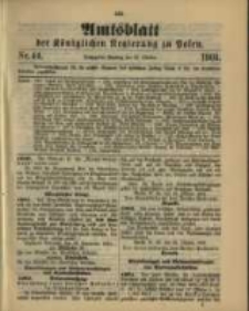 Amtsblatt der K&ouml;niglichen Regierung zu Posen. 1901.10.29 Nro.44