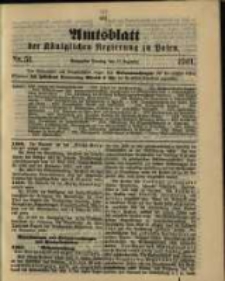 Amtsblatt der K&ouml;niglichen Regierung zu Posen. 1901.12.17 Nro.51