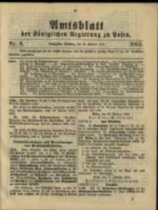 Amtsblatt der K&ouml;niglichen Regierung zu Posen. 1905.02.21 Nro.8