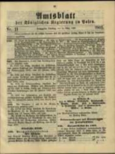 Amtsblatt der K&ouml;niglichen Regierung zu Posen. 1905.03.14 Nro.11
