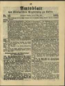 Amtsblatt der K&ouml;niglichen Regierung zu Posen. 1905.03.21 Nro.12