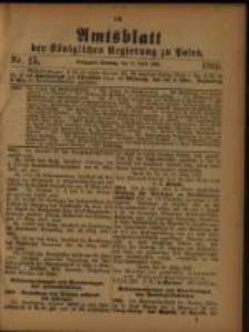 Amtsblatt der Königlichen Regierung zu Posen. 1905.04.11 Nro.15